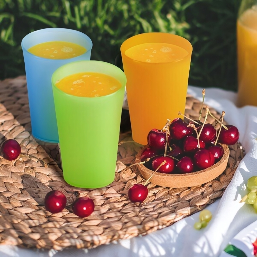 Набор стаканов для напитков 3 шт 330 мл цвет в ассортименте