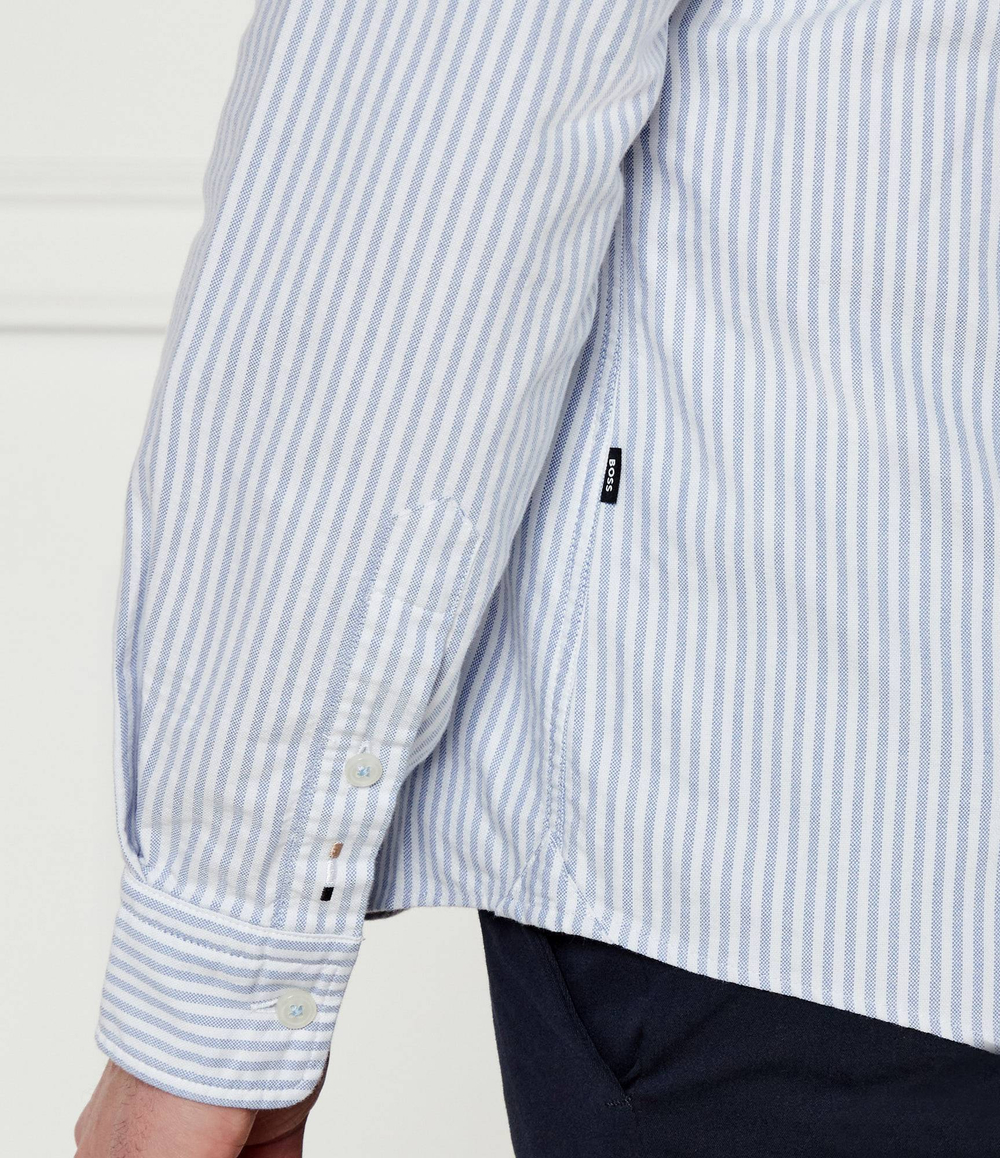 Рубашка H-ROAN-BD-E-C1-243 BOSS BLACK - голубой(50520275)