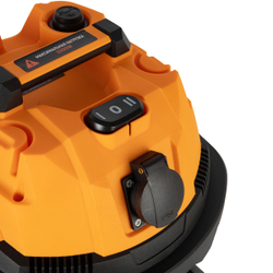WDK-DUSTER L Промышленный пылесос 1600W/20L с подключением электроинструмента