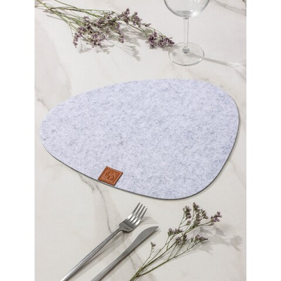 Салфетка столовая Грэй 33,5х38,4 см, толщина 4 мм (серый)