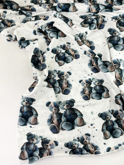 ДЖИНСОВЫЕ МИШКИ - Кулирка с лайкрой, компакт пенье (ДЖ59 Маша)