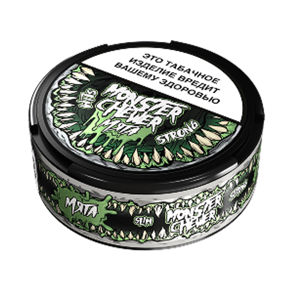 Monster Chewer Slim Strong 10гр. Жевательный табак с ароматом Мята (М)