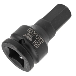 Головка-бита ударная 6-гранная 20мм, 3/4'' RockForce RF-26410020MPB
