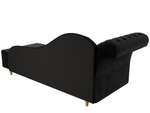 Кушетка Камерон левая, Черный, Велюр, 110097L