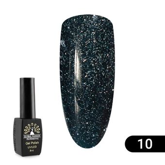 Гель лак Disco Gel Shine Spectrum, Global Fashion, светоотражающий, 8 мл 10