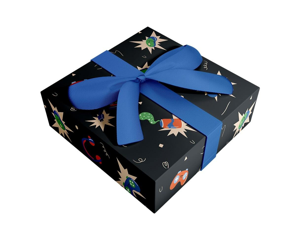 Бумага упаковочная 70*100см "Hobby. Черный"