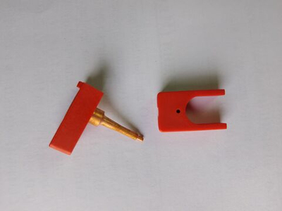 Вставка с иглой розового цвета для бирки 40х48мм