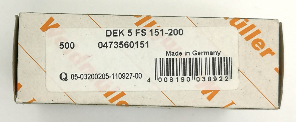 Маркер для клемм 5х5мм dekafix 5 FS 151-200 (500шт.) Weidmuller 0473560151