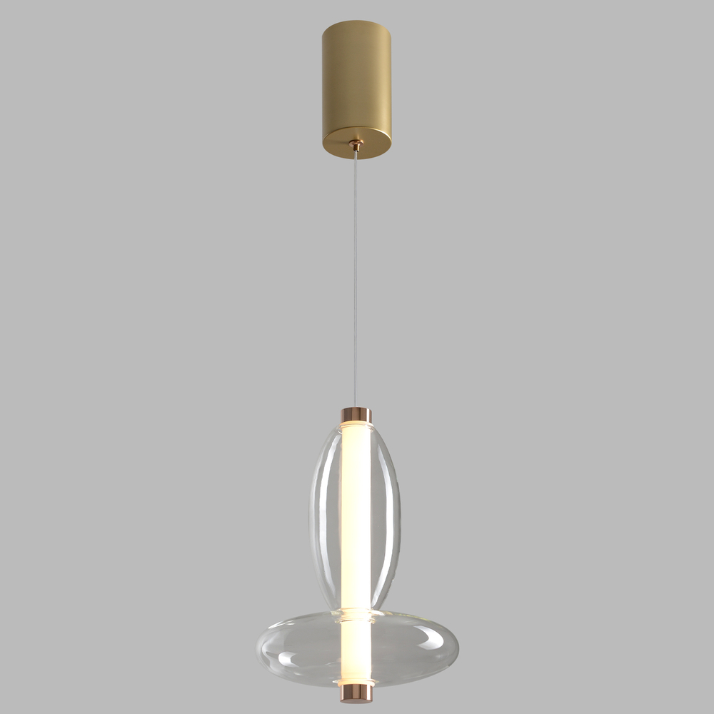 Светильник подвесной Crystal Lux QUASAR SP7W LED TRANSPARENT