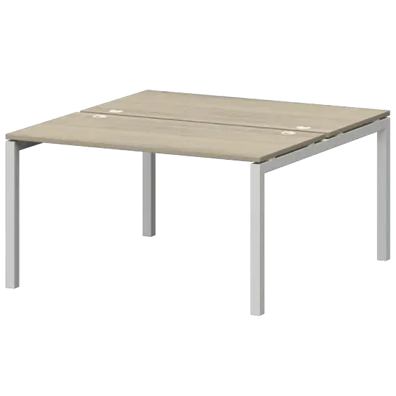 Бенч двойной на металлокаркасе СМС2-П-10К.149.Пр50  1000x1496x750 Смарт