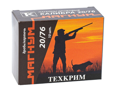 Патрон 20/76 Техкрим "Магнум" картечь 8,0
