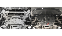 Защита картера АвтоБроня для BMW X5 F15 (V - 3.0) (xDrive35i) 2013-2018/BMW X5 F15 (V - 3.0D) (xDrive30d; xDrive25d; xDrive40d) 2013-2018/BMW X5 F15 (V - 4.4) (xDrive50i) 2013-2018/BMW X6 F16 (V - 3.0) (xDrive35i) 2014-2020/BMW X6 F16 (V - 3.0D) (xDrive30d) 2014-2020/BMW X6 F16 (V - 4.4) (xDrive50i) 2014-2020, штампованная, сталь 1.8 мм, с крепежом, 111.00523.1