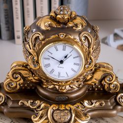 Часы настольные Райское яблоко Бронза