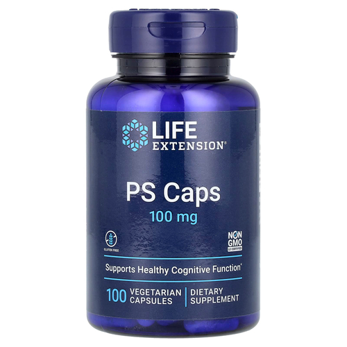 Life Extension, капсулы PS, 100 мг, 100 вегетарианских капсул