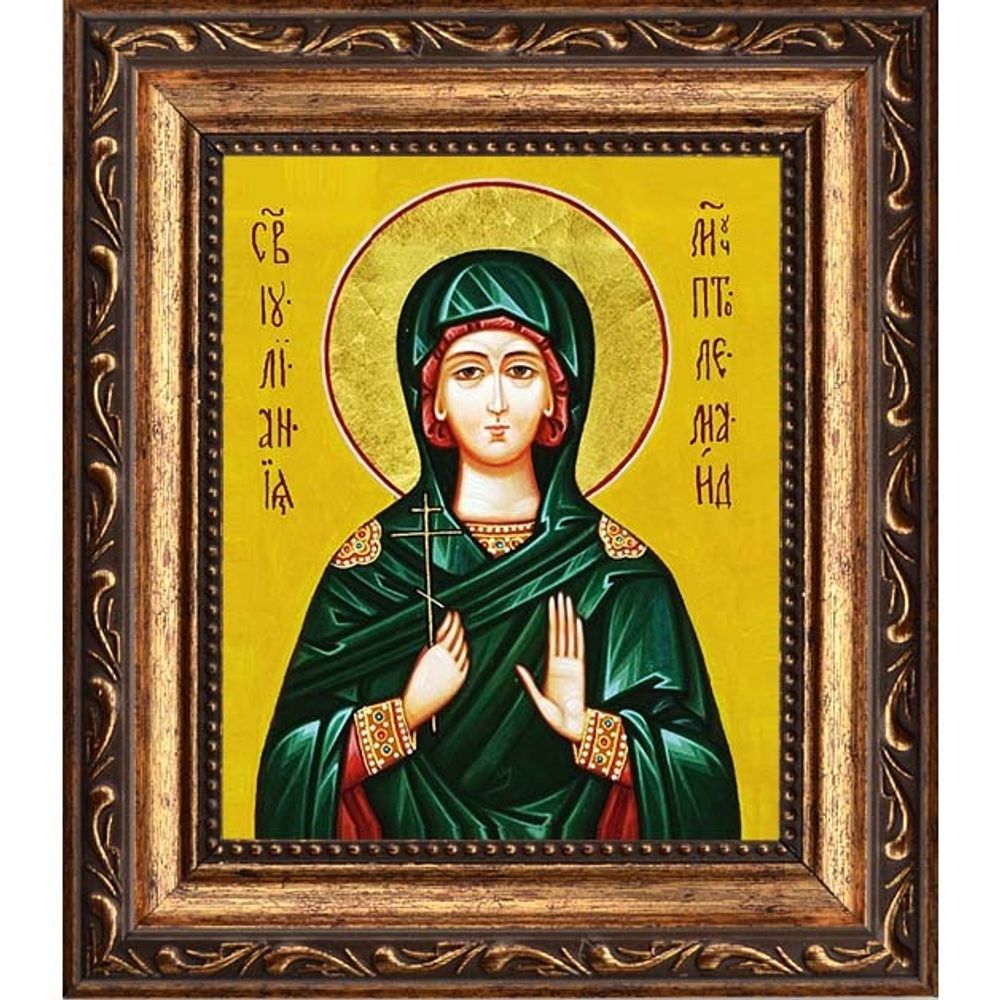 Иулиания Птолемаидская Святая мученица. Икона на холсте.
