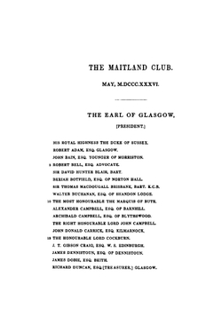 The Cochrane Correspondence Regarding the Affairs of Glasgow, M.DCC.XLV-VI | Andrew Cochrane