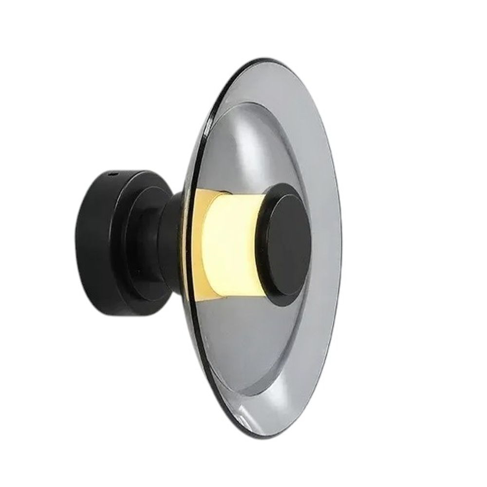 Настенный/Потолочный светильник 8665W/L black/smoky