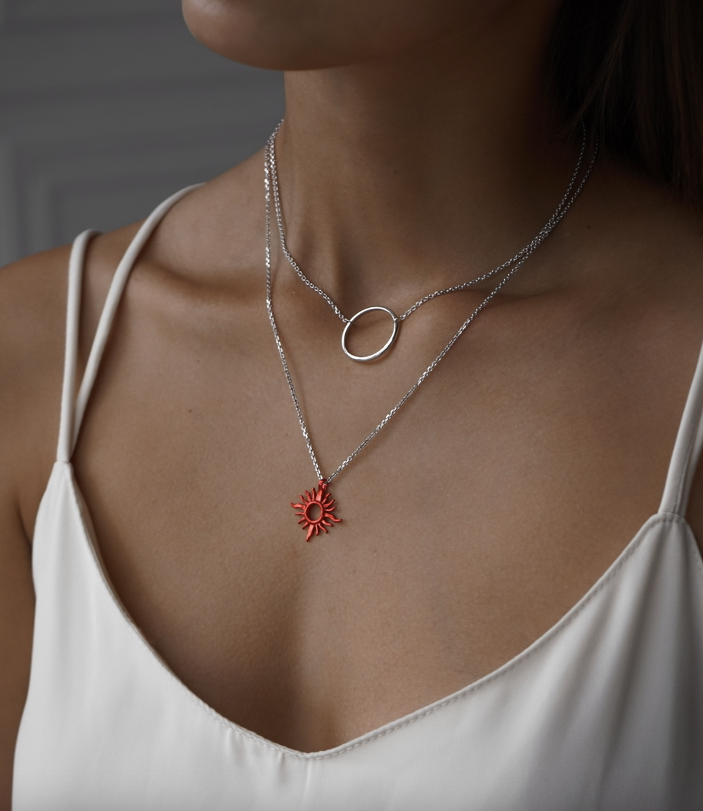 Колье с кольцом 20 мм