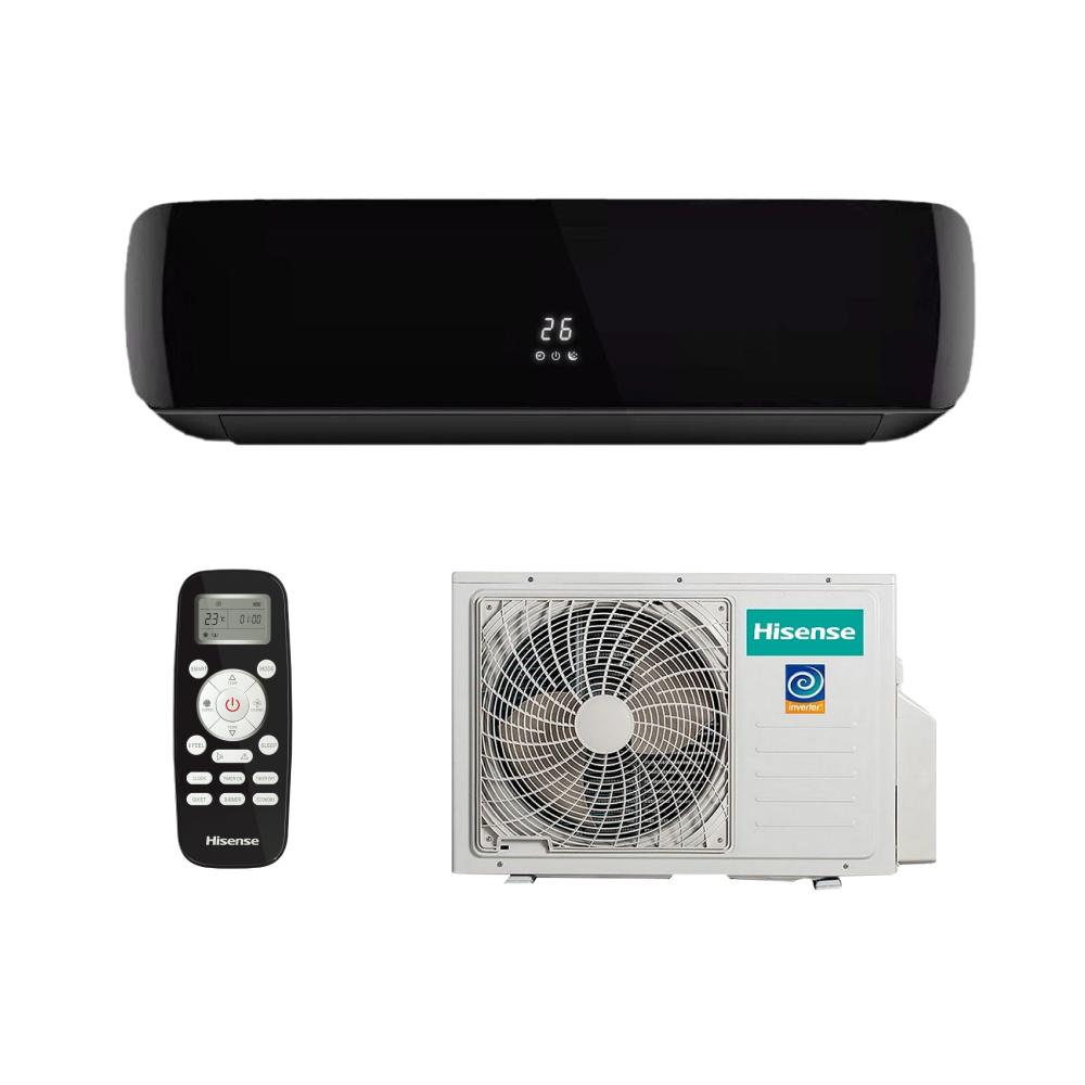 Сплит-система Hisense BLACK CRYSTAL SUPER DC Inverter Wi-Fi AS-10UW4RVETG01(B) (комплект)