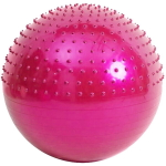 Фитбол Sportage полумассажный 75 см 1000гр ( с насосом), Фуксия