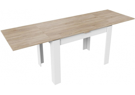 Стол деревянный Woodville Промо Тип 4 белый, дуб сонома светлый