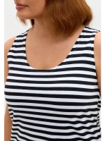 Майка базовая под пиджак удлиненная оверсайз