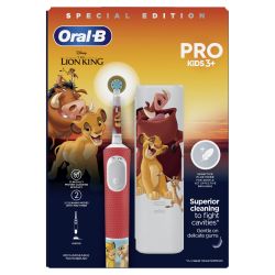 Электрическая зубная щетка ORAL-B Vitality Pro Kids D103 Lion King Король лев 2 режима тип 3708 + чехол