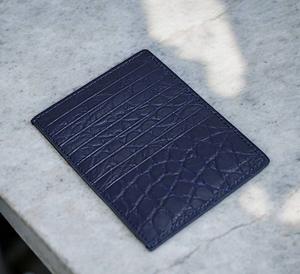 Картхолдер Bottega Veneta из кожи крокодила, арт. 466390649