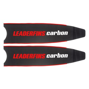 Лопасти Leaderfins Pure Carbon с наклейкой 20° красная отбортовка