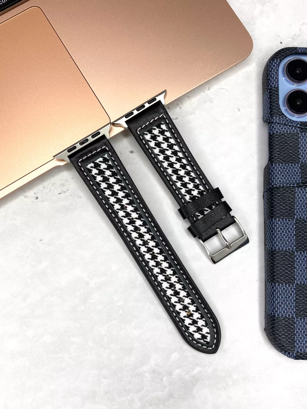 Ремешок для Apple Watch (watch buckle). Кожа узор. 38/40/41mm