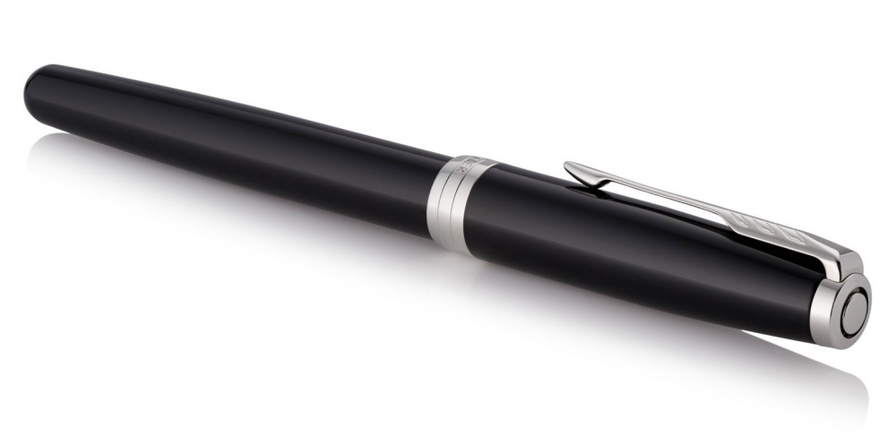 Ручка-роллер Parker Sonnet T539, цвет: Laque Black СT,  стержень: F, цвет чернил: black, в подарочной упаковке