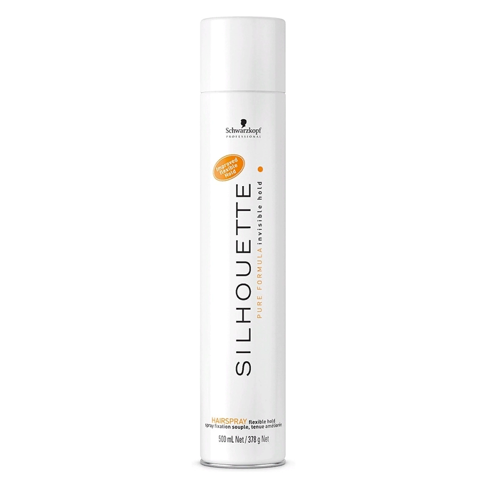 Лак безупречный мягкой фиксации для волос / SILHOUETTE Pure FlexibleHold 500 мл