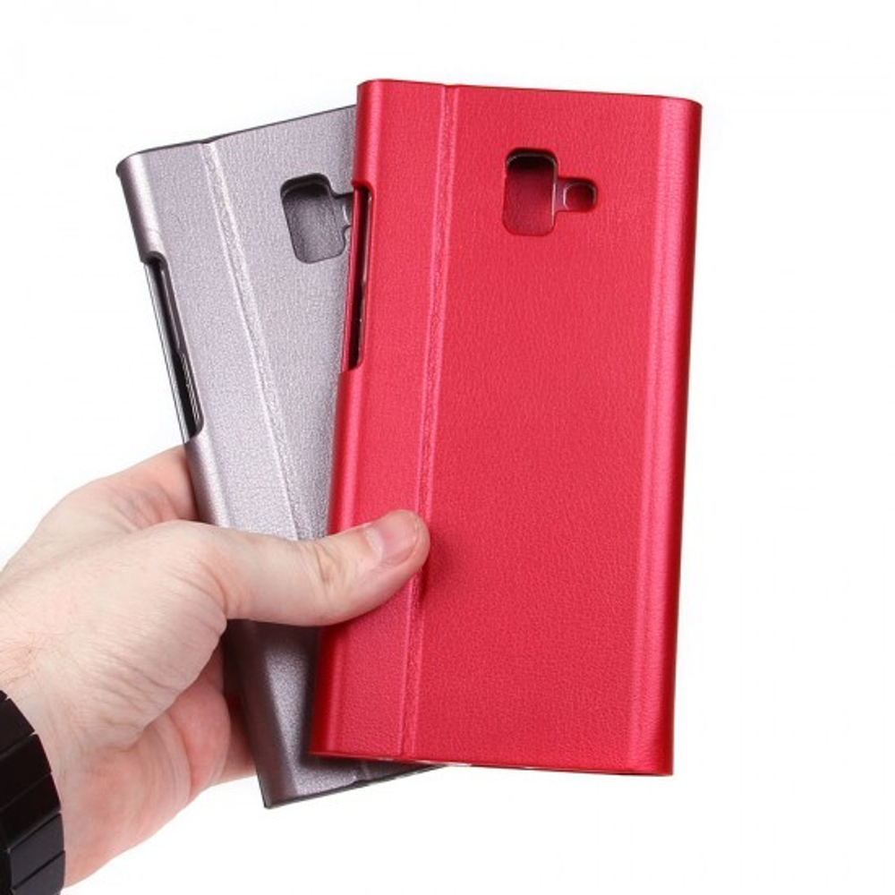 Чехол-книжка для Samsung Galaxy J6+ (2018), 010885 Голубой