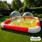 Прямоугольный надувной бассейн "Полосатик" 7*4*0.65 м