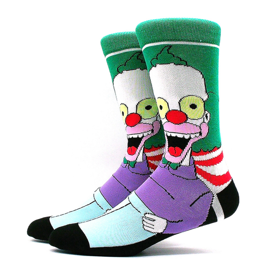 Носки Симпсоны Клоун Красти, р-р 38-44 (бирюзовый)