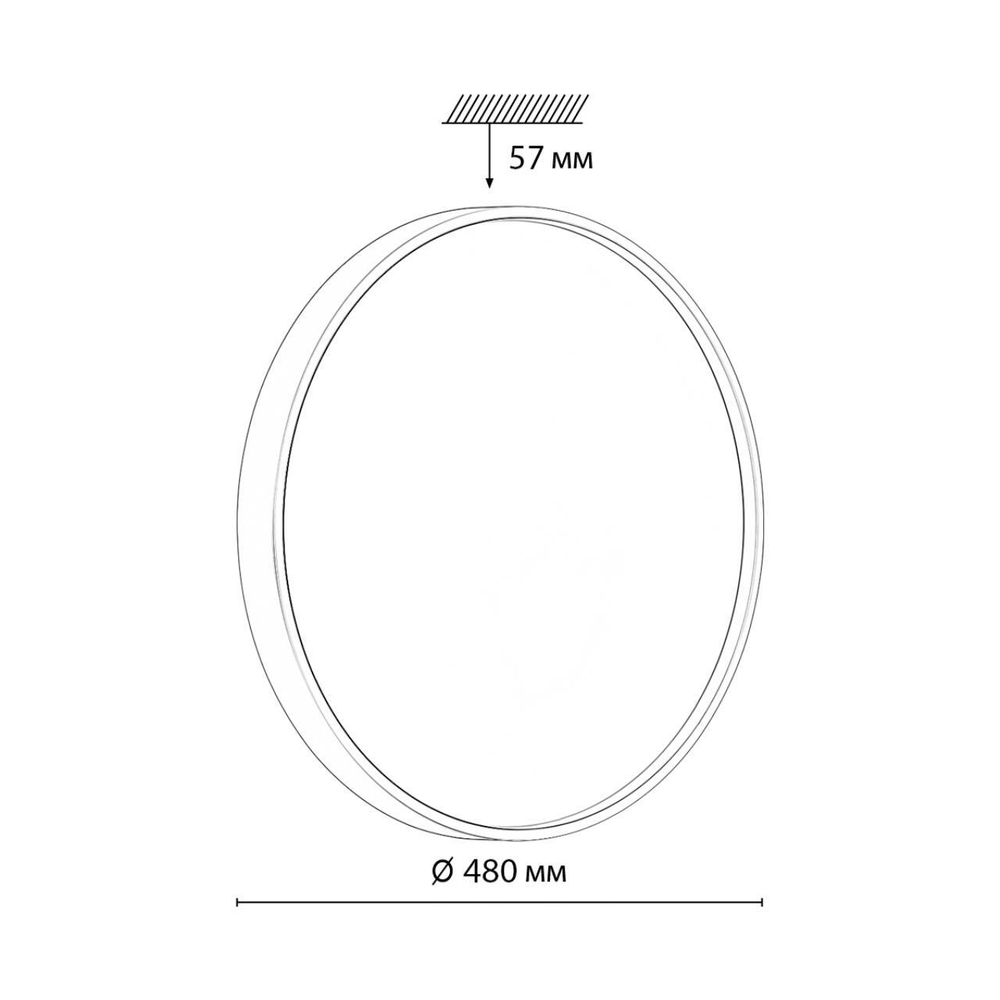 7744/EL COLOR SN 127 Светильник светодиодный потолочный пластик/белый/красный LED 70Вт 3000-6000К D480 IP43 пульт ДУ MAVIC