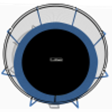 Батут i-Jump Elegant 12ft blue