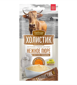 Нежное пюре со вкусом говядины и с икрой летучей рыбы для кошек Деревенские лакомства 4х0,01кг Холистик Премьер. 10 упаковок