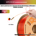 Пластик Eryone Silk PLA Tri-Color 1.75mm, 1KG/roll Black & Red & Gold