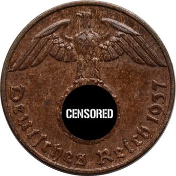 1 рейхспфенниг 1937 Германия (Третий рейх) "E"