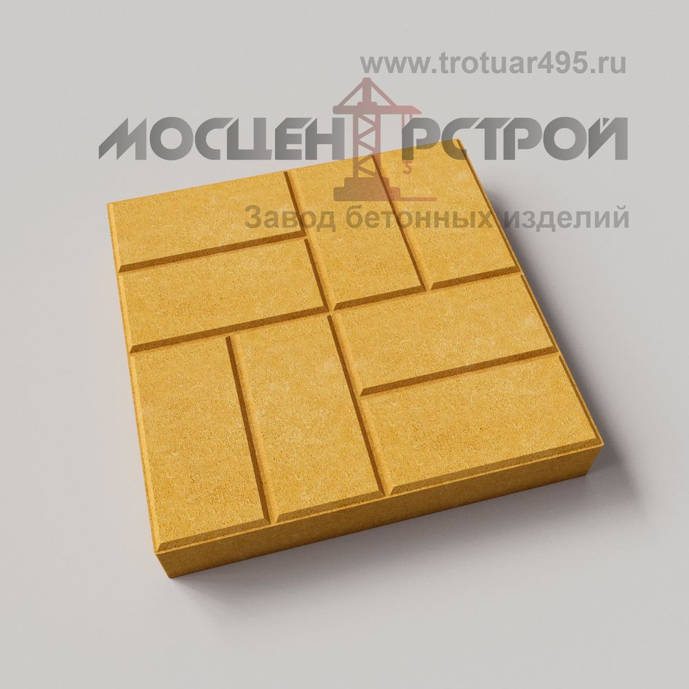 Тротуарная плитка 8 кирпичей 500х500х80