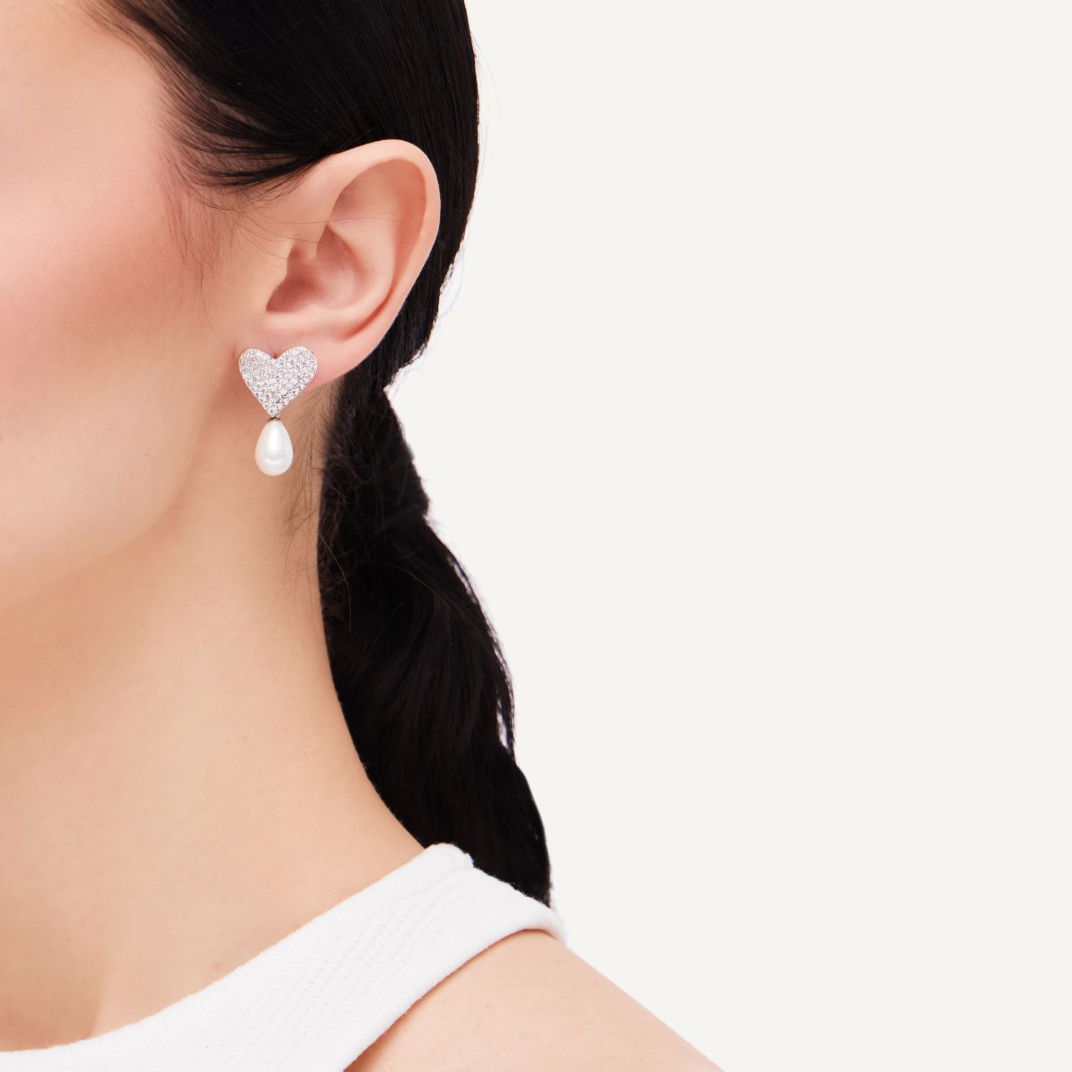 Серьги Hearted Point Earrings – Silver