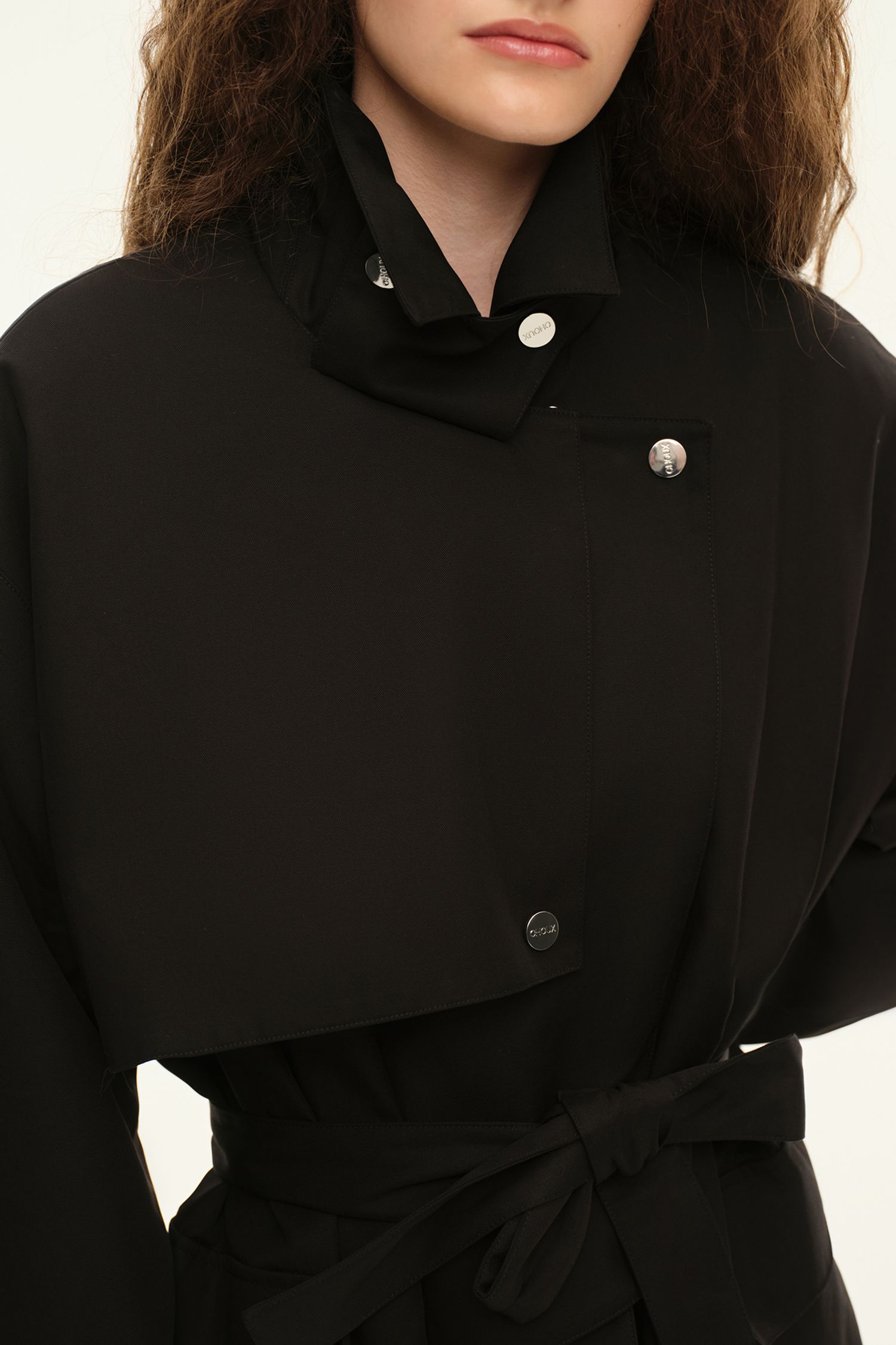 Укороченный тренч (((The Love Letter))), черный