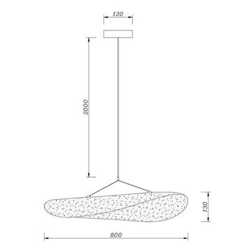 Подвесная люстра 26W 3000K 5866/06 SP-26 черный Fiamma Divinare