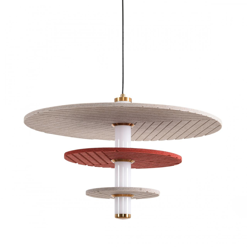 8296/11AL LEDIO LN26 365 черный/бежевый/бурый, металл/фетр/акрил Подвес LED 11W 3000K 220V FELTA