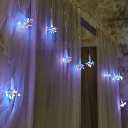 ULD-S0250-200-STA MULTI IP44 STARBURST Гирлянда светодиодная Звезда. 2.5м. 200 светодиодов. Разноцветный свет. Провод прозрачный. ТМ Uniel