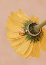 Кольцо «Солнце» с позолотой