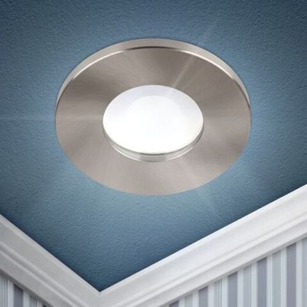 Светильник WR3 SN MR16/GU5.3 IP44 встраив. влагозащ. сатин/никель Эра Б0054366