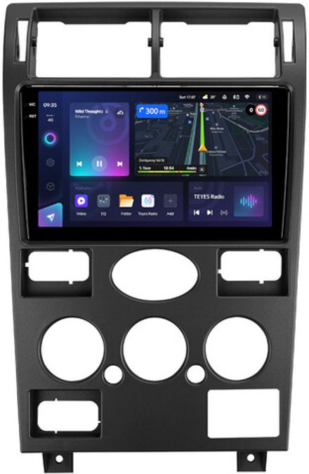 Магнитола для Ford Mondeo 3 2000-2006 (кондиционер) - Teyes CC3-2K монитор 9.5" 2K QLED на Android 10, ТОП процессор, CarPlay, 4G SIM-слот