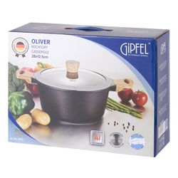 Алюминиевая кастрюля Gipfel Oliver 0573 28 см/6 л